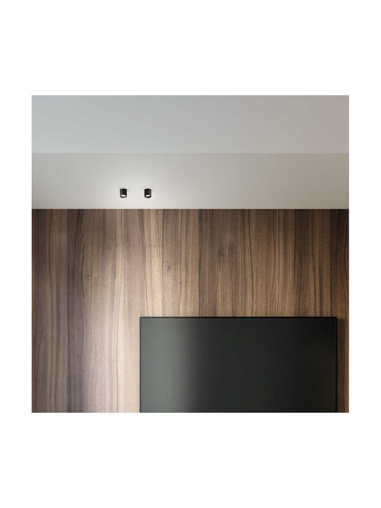 Ideal Lux Μονό Σποτ με Ενσωματωμένο LED και Φυσικό Φως σε Μαύρο Χρώμα 306520 - second view